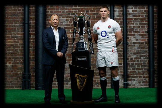 Eddie Jones Owen Farrell England Rugby Six Nations Champions 2020